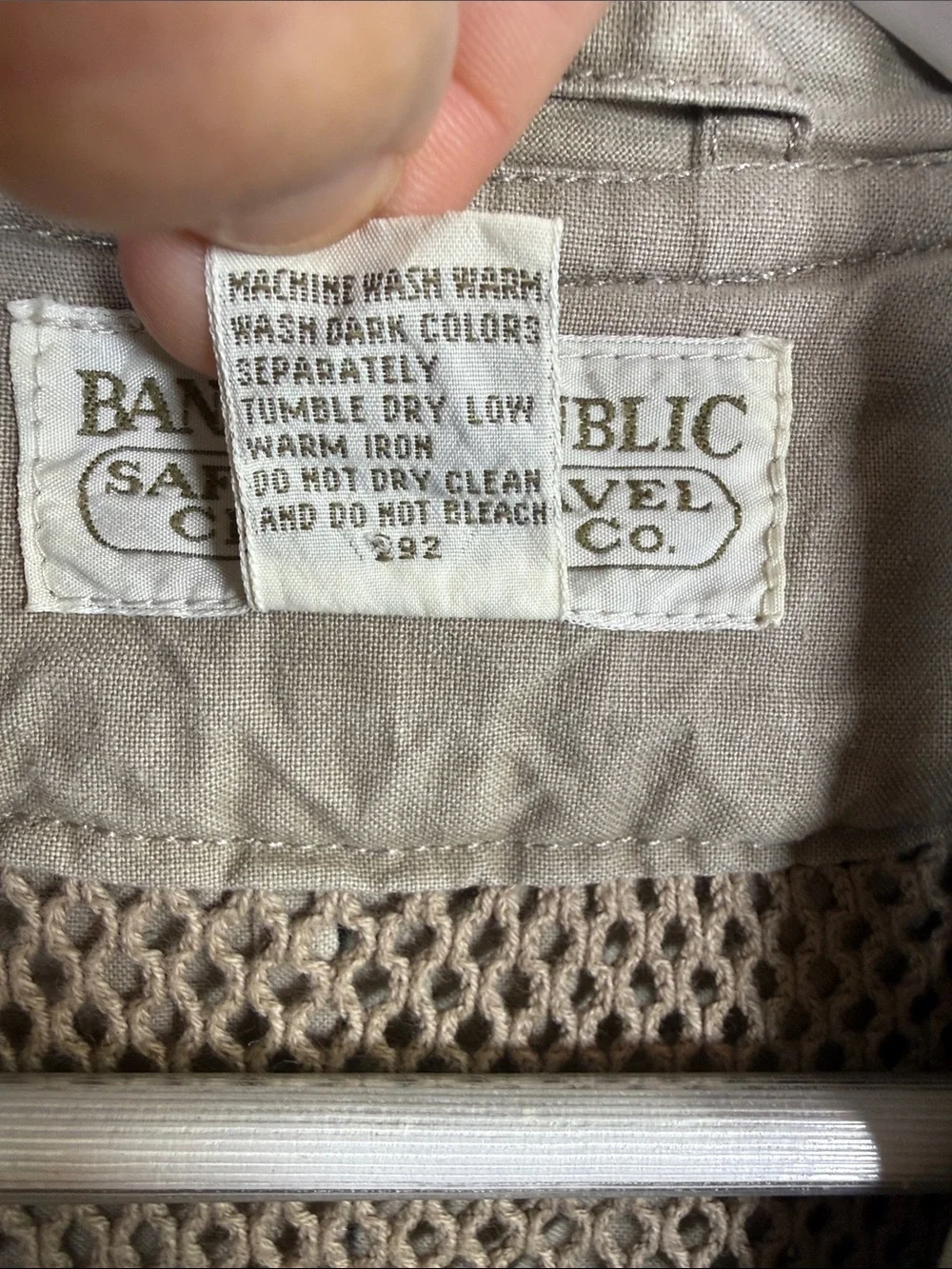 Banana Republic Safari & Travel Company Men’s Vintage Vest M-404 Sz M